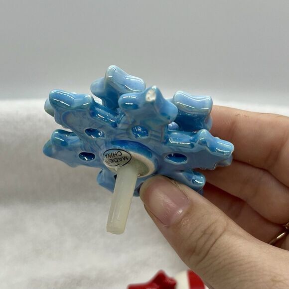 Nora Fleming Lot Of 4 Christmas Minis Snowflake Cross Striped Ornament - Picture 2 of 4